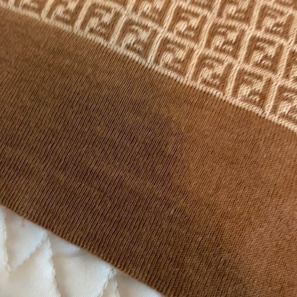 Fendi Cashmere Silk Zucca Cardigan Sweater Monogram “FF” - Picture 9 of 14